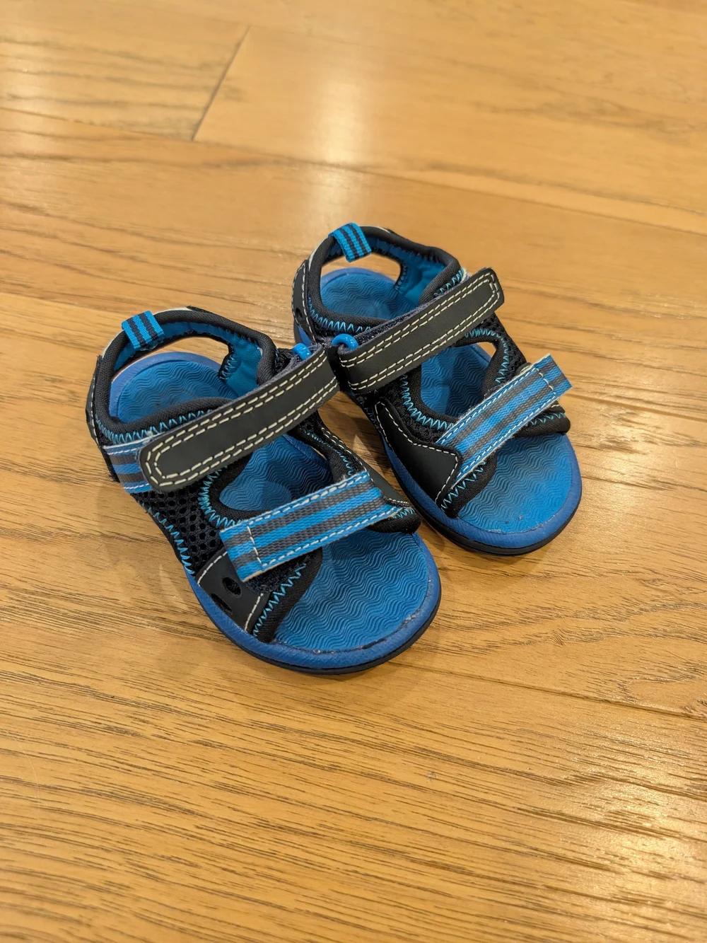 Toddler Blue Sport Sandals with Adjustable Straps